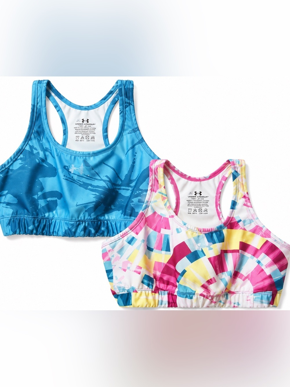 Under Armour Medium Sports Bras- Blue and Light Multicolored